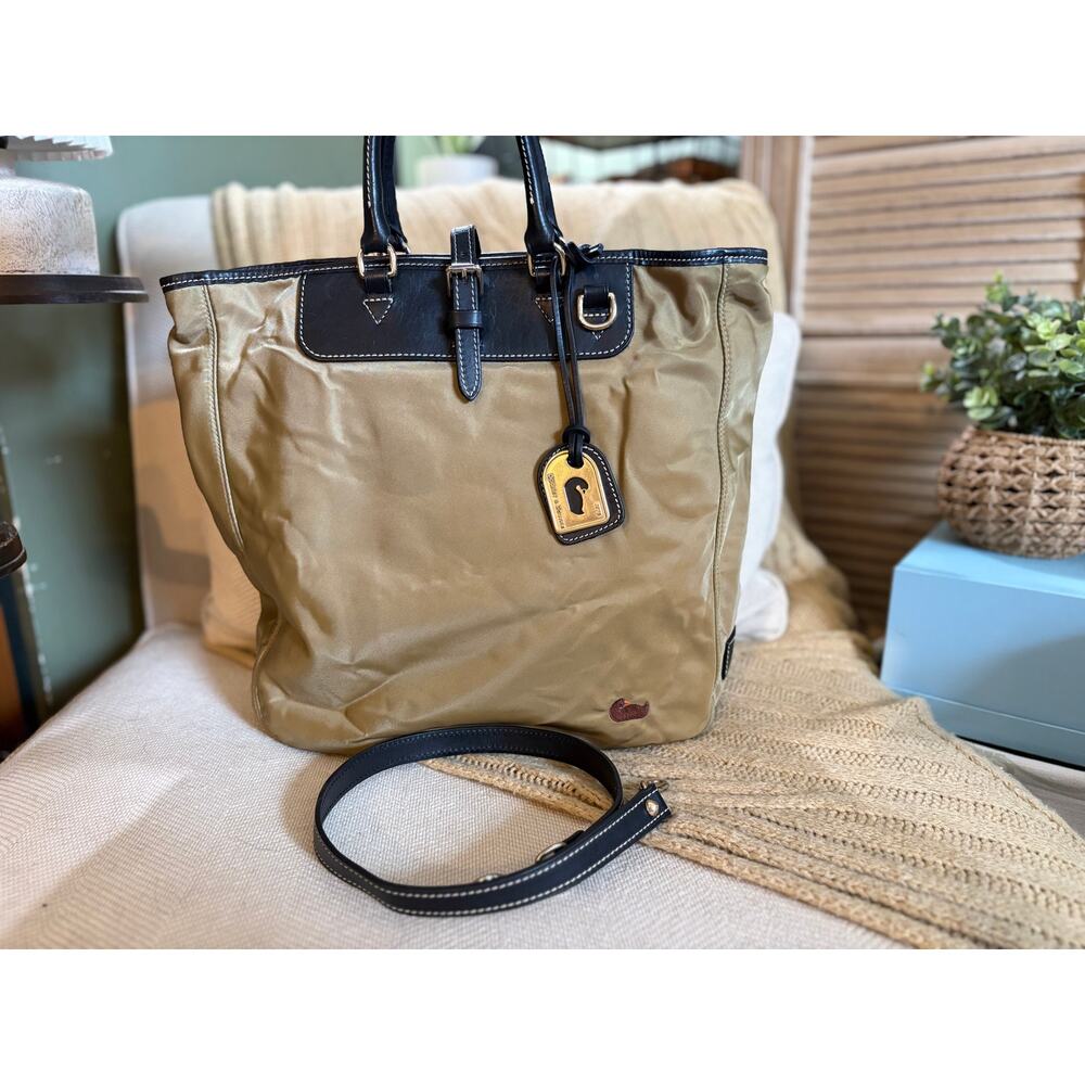 Dooney & Bourke Nylon Editor's Tote Tan Pink